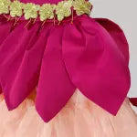 Pink Frock With Striking Big Petals image 3