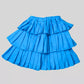 Ruffled Skirt With Angrakha Style (Wrap) Top - Blue image 3