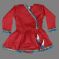 Tulip White Dhoti & Red Angrakha Kurta for Boys image 2
