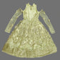 Green Embroidered Long Gown image 1