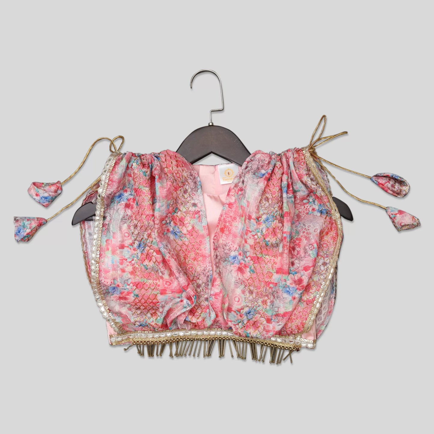 Pink Palazzo with Cape Style Top image 1