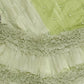 Green One Shoulder Ruffle Layered Long Gown With Moti Work image 3