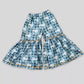 Hand Embroidered Blue A Line Kurti With Dyed Sharara Pant image 2