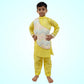 Yellow Embroidered Kurta And Pant image 0