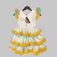Butterfly Multi Color Ruffled layered Frock image 2