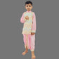 Pink Embroidered Kurta And Dhoti Set image 0