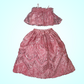 Embroidered Pink Off Shoulder Top And Lehenga With Sequence Work image 3