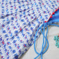 Angrakha Style (Wrap) Top With Tulip Pants - Blue image 1