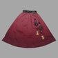 Black Embroidery Crop Top & Maroon Lehenga For Girls image 5