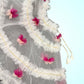 White Layered Frock With Poncho Coat image 3