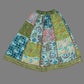 Green Crop Top And Multicolor Patch Work Silk Lehenga With Dupatta For Girls image 3