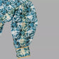Grey Crop Top & Palazzo With Gota Work Silk Jacket image 4