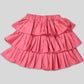 Ruffled Skirt With Angrakha Style (Wrap) Top - Pink image 2