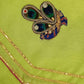 Green Angarkha Kurta With Embroidered Peacock And Red Dhoti image 2