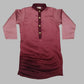 Maroon Silk Kurta Set For Boys image 2