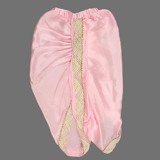 Pink Embroidered Kurta And Dhoti Set image 2