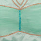 Aqua Blue A line Frock With Ruffle Layered Sleeves image 1