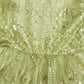 Green Embroidered Long Gown image 2