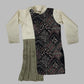 Grey Embroidered Silk Kurta & Dhoti Pant For Boys image 3