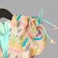 Sea Green Long Gown With Kaftan Style Silk Jacket image 5