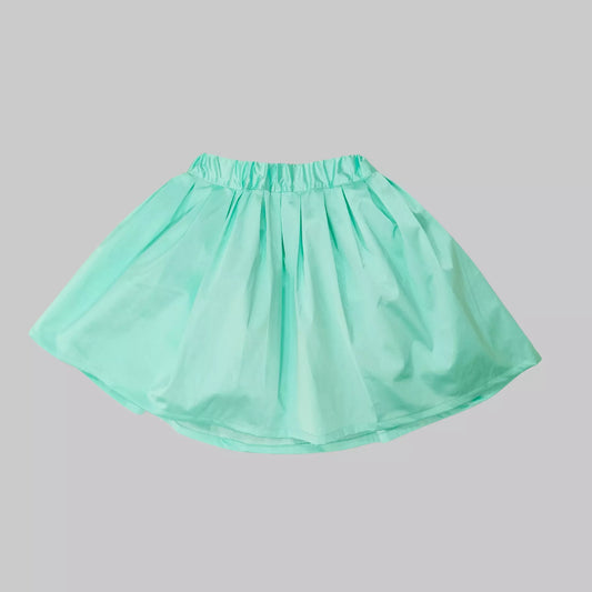 Aqua Blue Crop Top & Skirt image 2