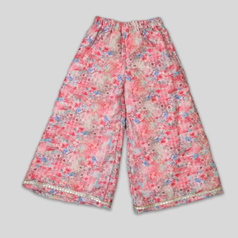 Pink Palazzo with Cape Style Top image 4