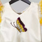 Butterfly Multi Color Ruffled layered Frock image 1