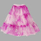 Pink Crop Top & Ruffle Layered Lehenga image 3