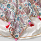 Butterfly Embroidered Crop Top And Handkerchief Printed Lehenga with Gota Work image 4