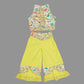 Printed Cotton Crop Top And Palazzo Pant for Girls image 0