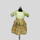 Puff Sleeves Green Frock image 1