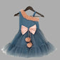 One Shoulder Grey Frock image 1