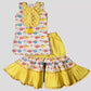 Kurta With Sharara Pant Animal Print – Yellow image 1