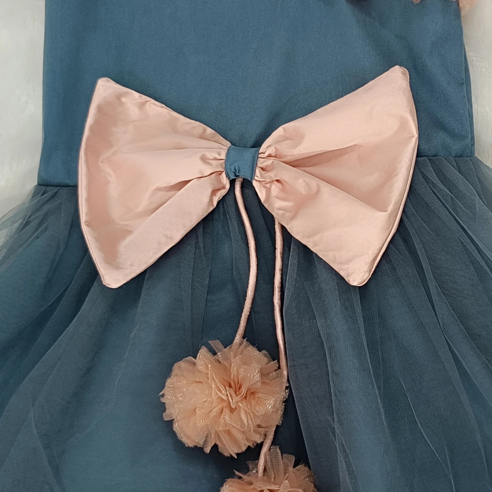 One Shoulder Grey Frock image 3