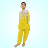 Kurta Set With Printed Jacket